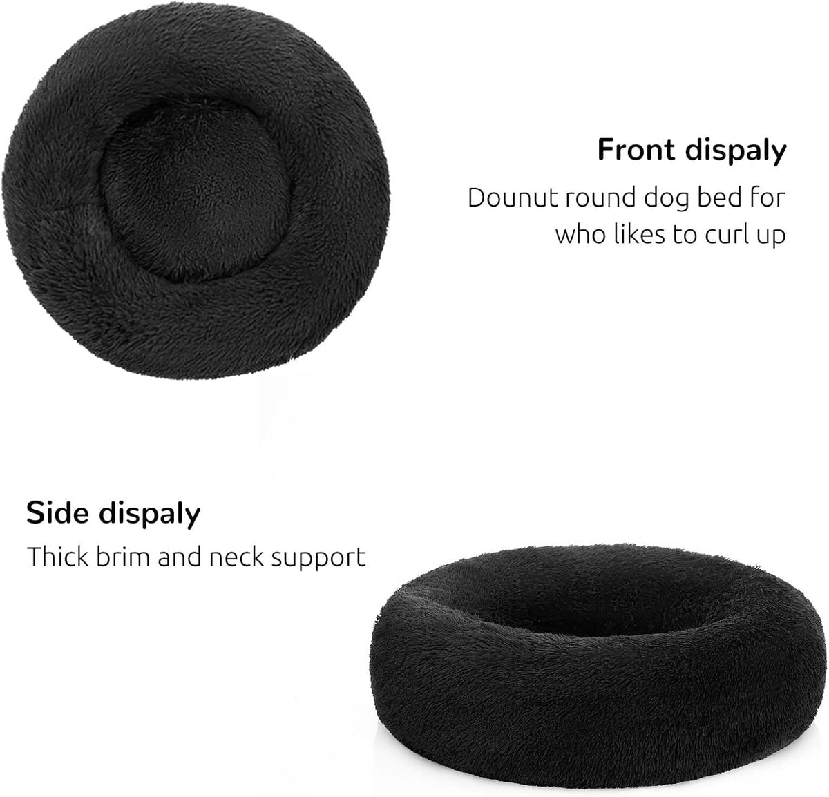 Calming Donut Cuddler, Large Dog Beds, 30''