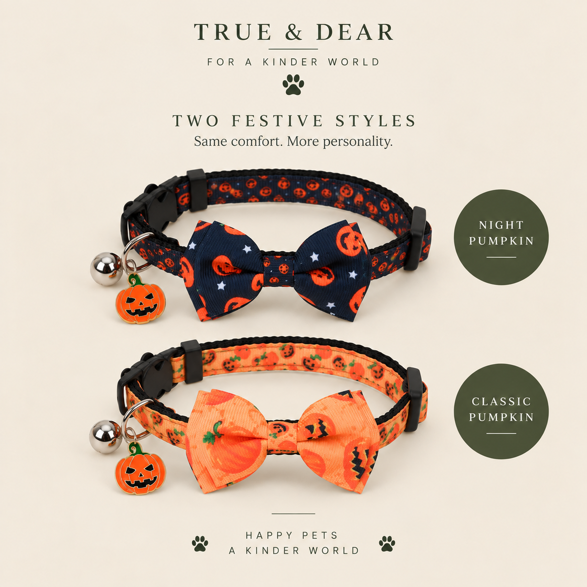 The Boo — Halloween Cat Collar Set