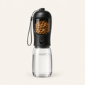 The Voyage — 2-in-1 water bottle and food container In Black