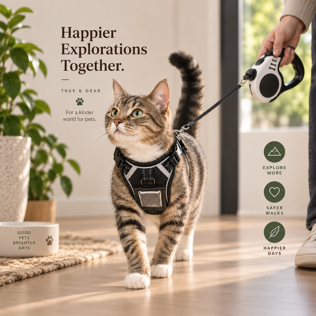 The Explorer — Escape-Proof Cat Harness & Leash Set