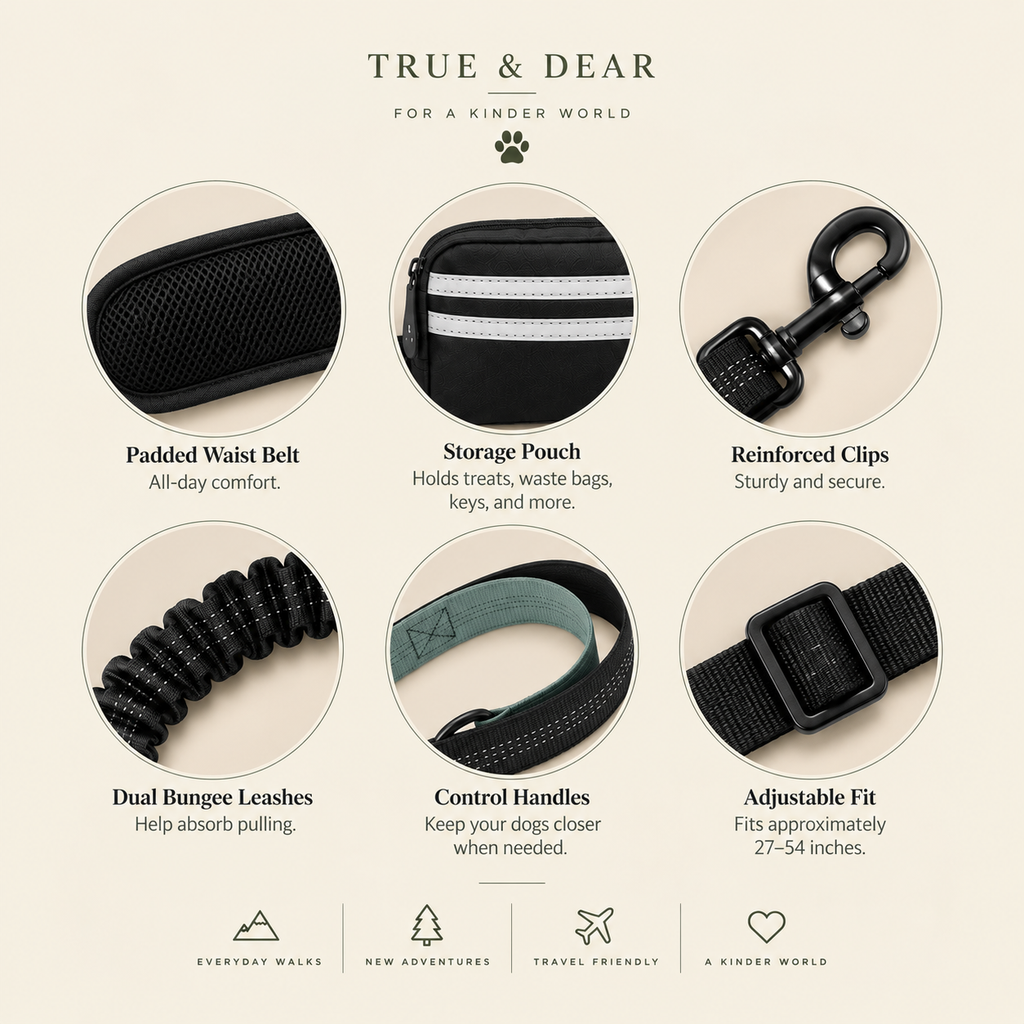 The Duo — Hands-Free Double Dog Leash