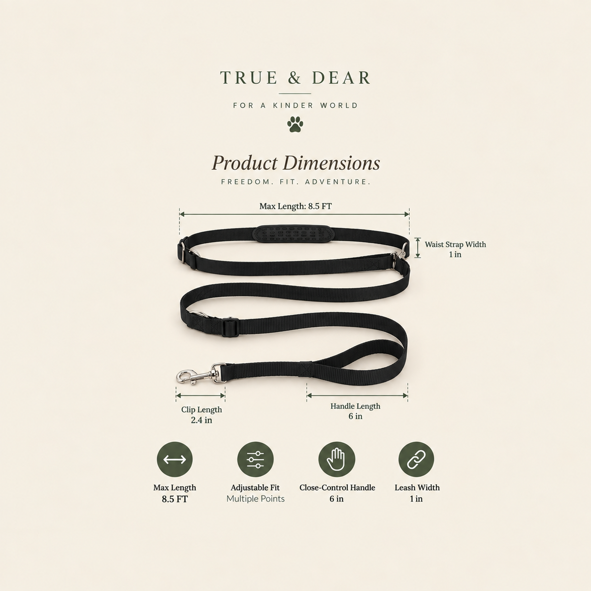 The Roamer — Hands-Free Dog Leash