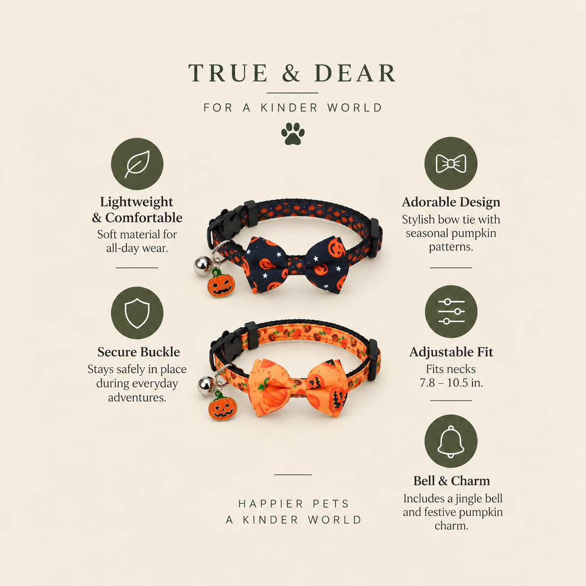 The Boo — Halloween Cat Collar Set