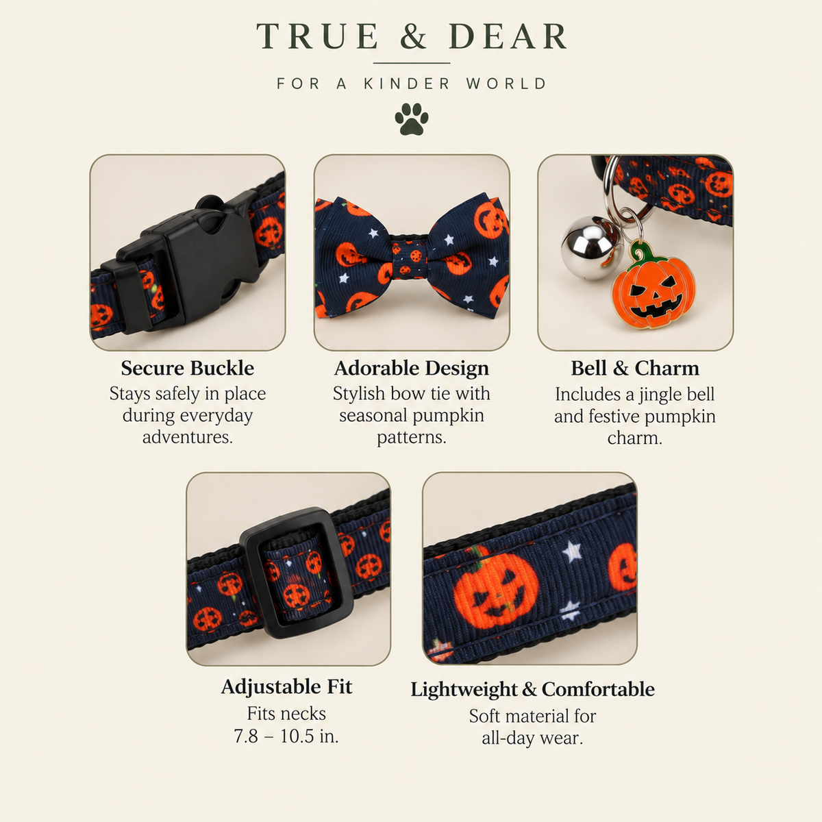 The Boo — Halloween Cat Collar Set